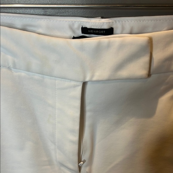 Talbots Newport White Cotton Rayon Blend Pants size 10 - Picture 3 of 13